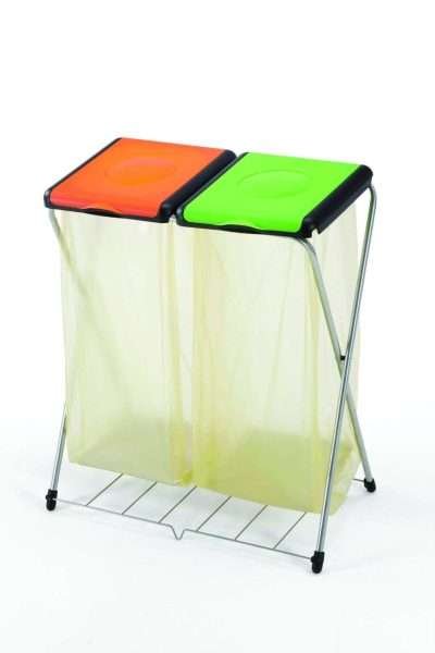 PATTUMIERA GIMI DUO CON GRIGLIA E DUE COPERCHI