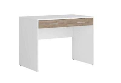 KIT SCRIVANIA 2 CASSETTI USB 100X60X75 BIANCO/ROVERE