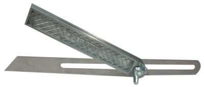 SQUADRA FALSA REGOLABILE ASTA ACCIAIO 250 MM