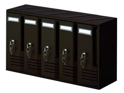 CASSETTA POSTALE ALUBOX CUBO C5 52X17,5X30 GR GHISA