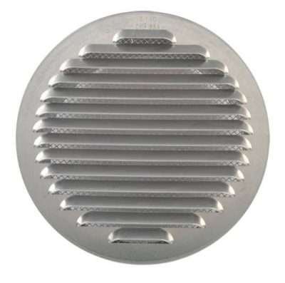 GRIGLIA AERAZIONE ALLUM C/RETE ANTINS D 100 MM