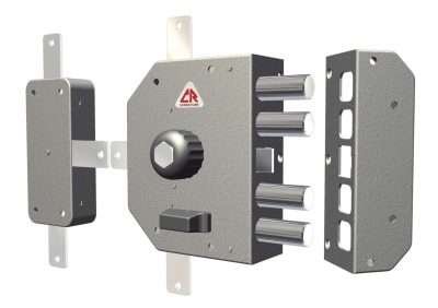 C.R. 3350 SERRATURA A POMPA C/POMOLO DX S/ASTE