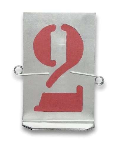 STAMPINI TRAFORATI 10 NUMERI DA  80 MM