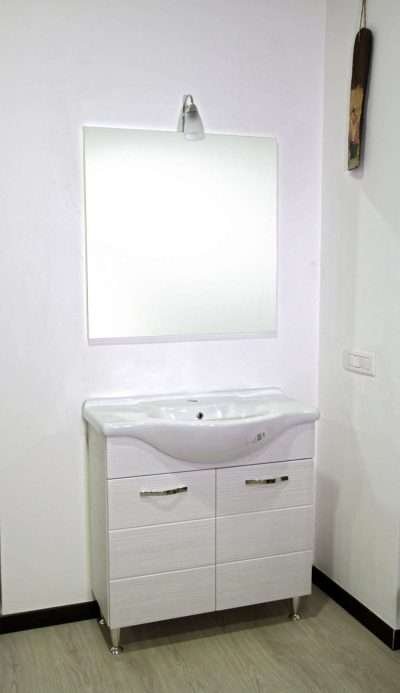 MOBILE BAGNO ANTONELLA 2 ANTE  82 BIANCO PORTUNA