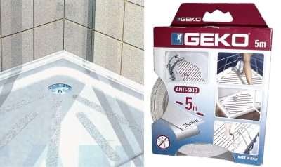 ANTISDRUCCIOLO GEKO BAGNO 25 MM ROT 5 M TRASP