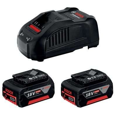 BOSCH-B SET 2 BATTERIE 18V-5.0 Ah + CARICABATTERIE