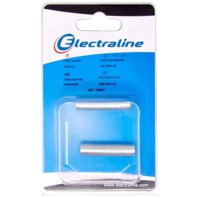 TUBO FILETTATO PER LAMPADARI  40 MM BL 2 PZ