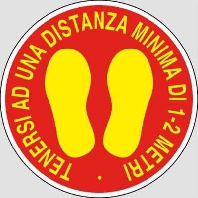 ETIC.ADES D.20CM TENERSI A DIST. DI 1-2MT