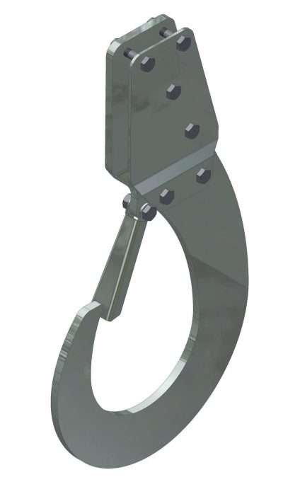 GANCIO DI SOLLEVAMENTO ACC ZIN 24X44 CM POR 50 KG