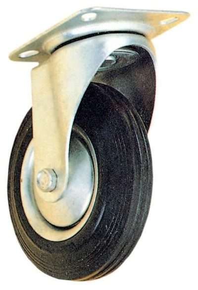 RUOTA INDUSTRIALE D 125 MM PIASTRA GIREVOLE EXPORT