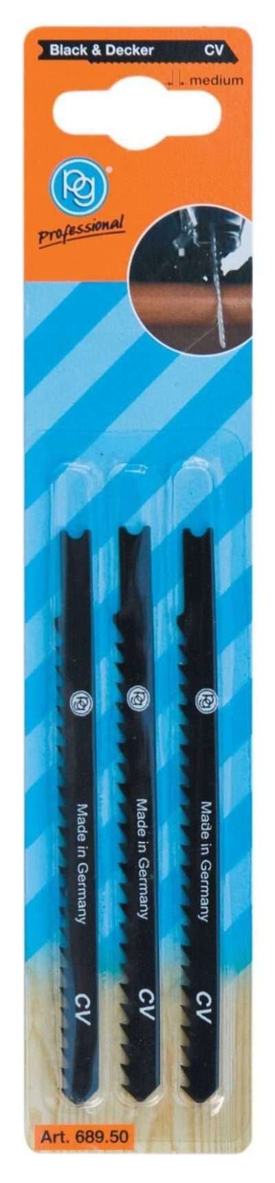 POGGI 689.50 3 LAME PER SEGHETTO 10 CM DENTI MEDI