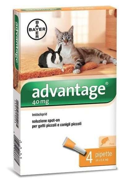 BAYER ADVANTAGE SPOT ON 40 GATTI FINO A 4 KG