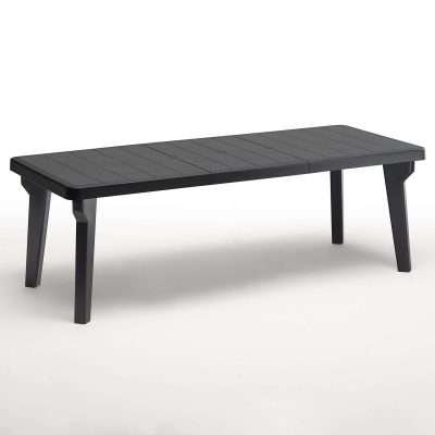 TAVOLO BERGEN 160/220X90X74H ANTRACITE