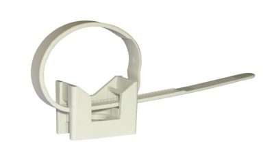 FASCETTA NYLON C/BASE PER TUBI D 16-32 MM  100 PZ