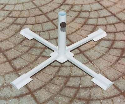 BASE PER OMBRELLONE IN ACCIAIO A CROCE