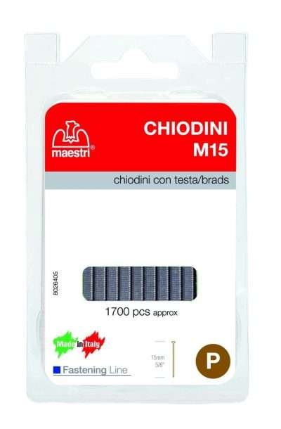 MAESTRI BLISTER CHIODINI M15 PER FISSATRICE 1700 PZ