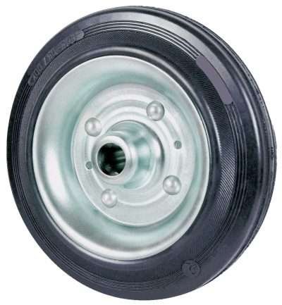 RUOTA INDUSTRIALE D  85 MM GOMMA C/CUSCIN EXP