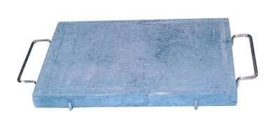 PIETRA OLLARE CON TELAIO CROMATO 25X35X2,5 CM