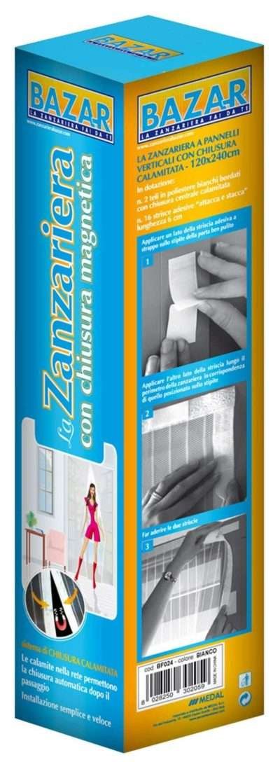 ZANZARIERA MAGNETICA 120XH240 CM BIANCO