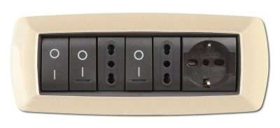 PLACCA LIFE LIVING PLAST AVORIO 7P