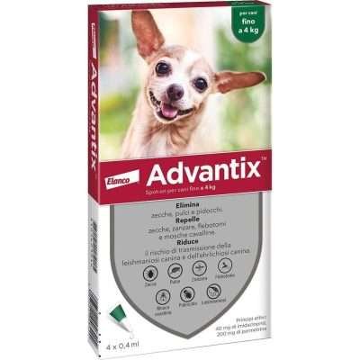 BAYER ADVANTIX SPOT ON 6 PIPETTE CANI  0- 4 KG
