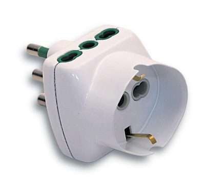 FME 82.240 ADATTATORE 16A 2P+T 2 PRESE BIPAS SCHU