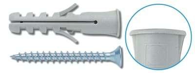 TASSELLO CON BORDO 10X50 MM C/VITE SCATOLA 50 PZ