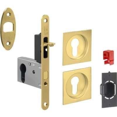 KIT PORTA SCORR NICCHIA QUADRA YALE EASY G500T ORO LU