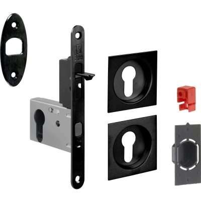 KIT PORTA SCORR NICCHIA QUADRA YALE EASY G500T NERO