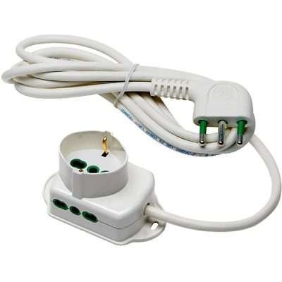 FME 42.107 MULTIPRESA 2P BIP+1BIP/SCHUKO TRIAX 3 M