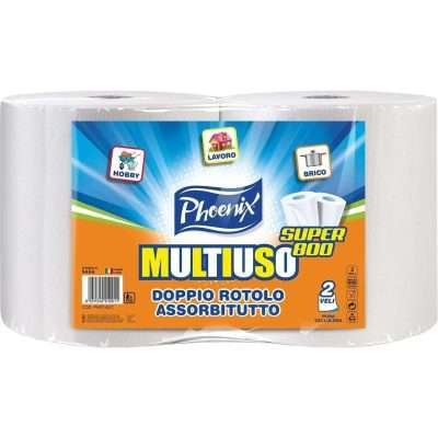 BOBINA CARTA PURA CELLUL SUPER 800 2 PZ  1,4 KG CA