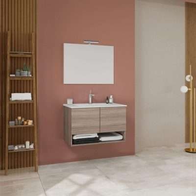 MOBILE BAGNO OSLO 2 ANTE 80 SOSP. ROVERE FUMO