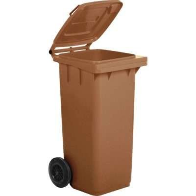 PATTUMIERA 120 L CON RUOTE MARRONE MP