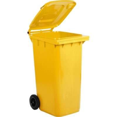 PATTUMIERA 240 L CON RUOTE GIALLO MP