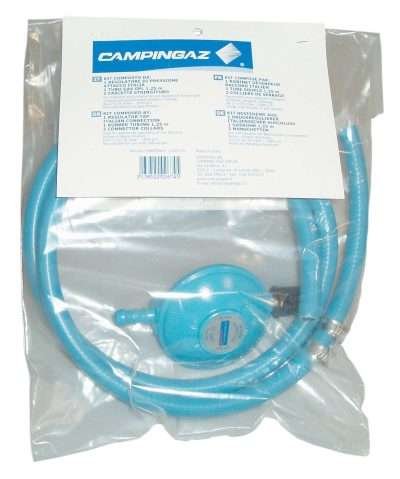 KIT REGOLATORE C/TUBO E FASCETTE PER BARBECUE GAS