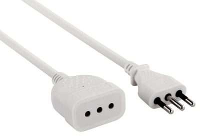 PROLUNGA LINEARE 3 M SEZ 3X0,75 10A BIANCO