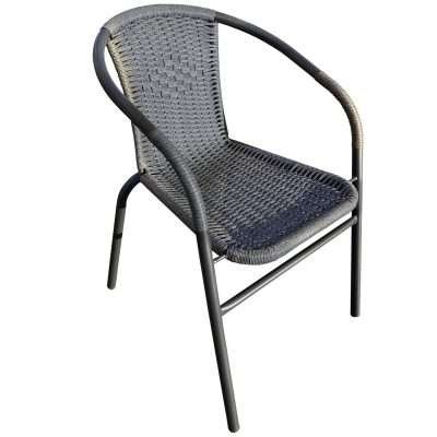 SEDIA SPRITZ METALLO/RATTAN 020092