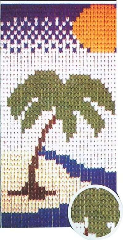 TENDA A PIASTRINE 125XH240 CM DIS. 6018 PALMA