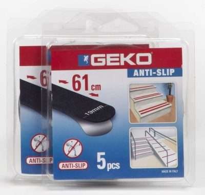 ANTISDRUCCIOLO GEKO STRISICA 19X610 MM 5 PZ NERO