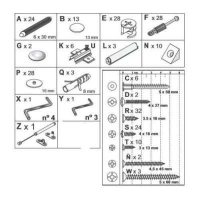 R ACCESSORI MONTAGGIO X PARETE ZAIKEN