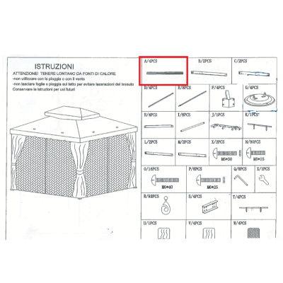R PALO (A)X GAZEBO ADVENTURE MAGNUM 3,6X4,8