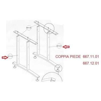 R COPPIA PIEDE KIT SCRIVANIA PRIMA