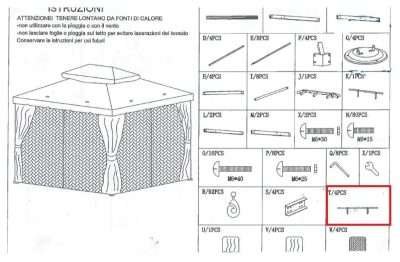 R PARTICOLARE T X  GAZEBO ADVENTURE MAGNUM 3,6X4,8