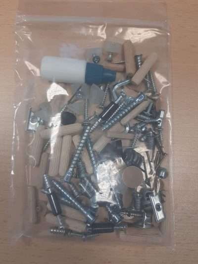 R BUSTA MONTAGGIO X KIT BUFFET EBOLI ROVERE/BIANCA CM.77X30X77H