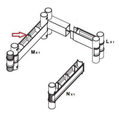 R CINTURA M X ARMADIO TERRY WAVE 1A 35X44X181H T/P 2350RUW