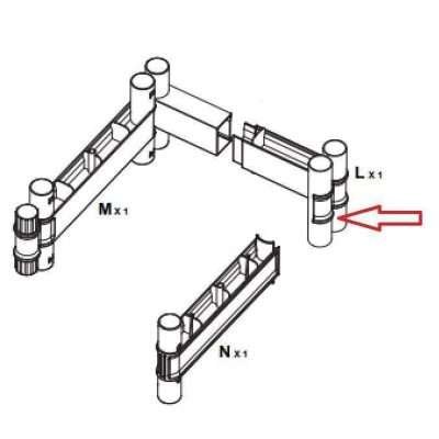 R CINTURA L X ARMADIO TERRY WAVE 1A 35X44X181H T/P 2350RUW