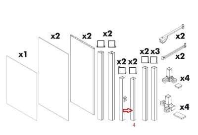 ZZ-MONTANTE NR.3 X KIT COPRILAVATRICE RESINA