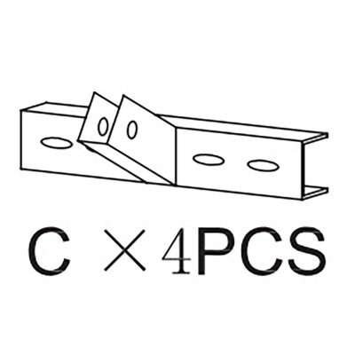 R SUPPORTO C X GAZEBO IN METALLO MT.3X3 DECOR. ECRU YF-3133B