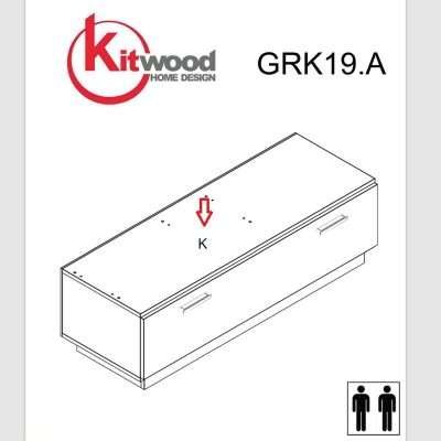 R TOP K ANTR..GRK19.A X KIT PARETE LIVING NAT.WOOD/ANTRAC.