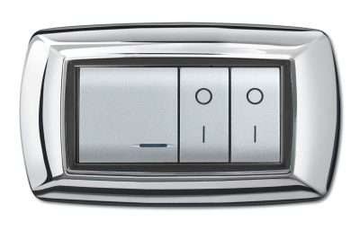 PLACCA LIFE LIVING PLAST CROMO 4P